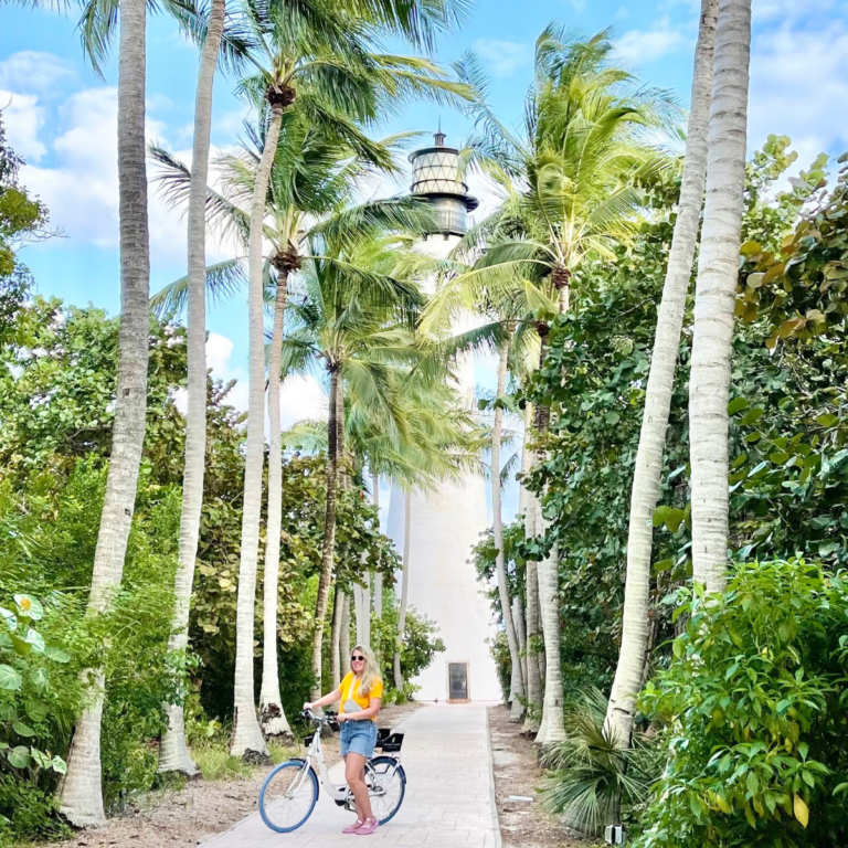 Biking on Key Biscayne to the Cape Florida Lighthouse